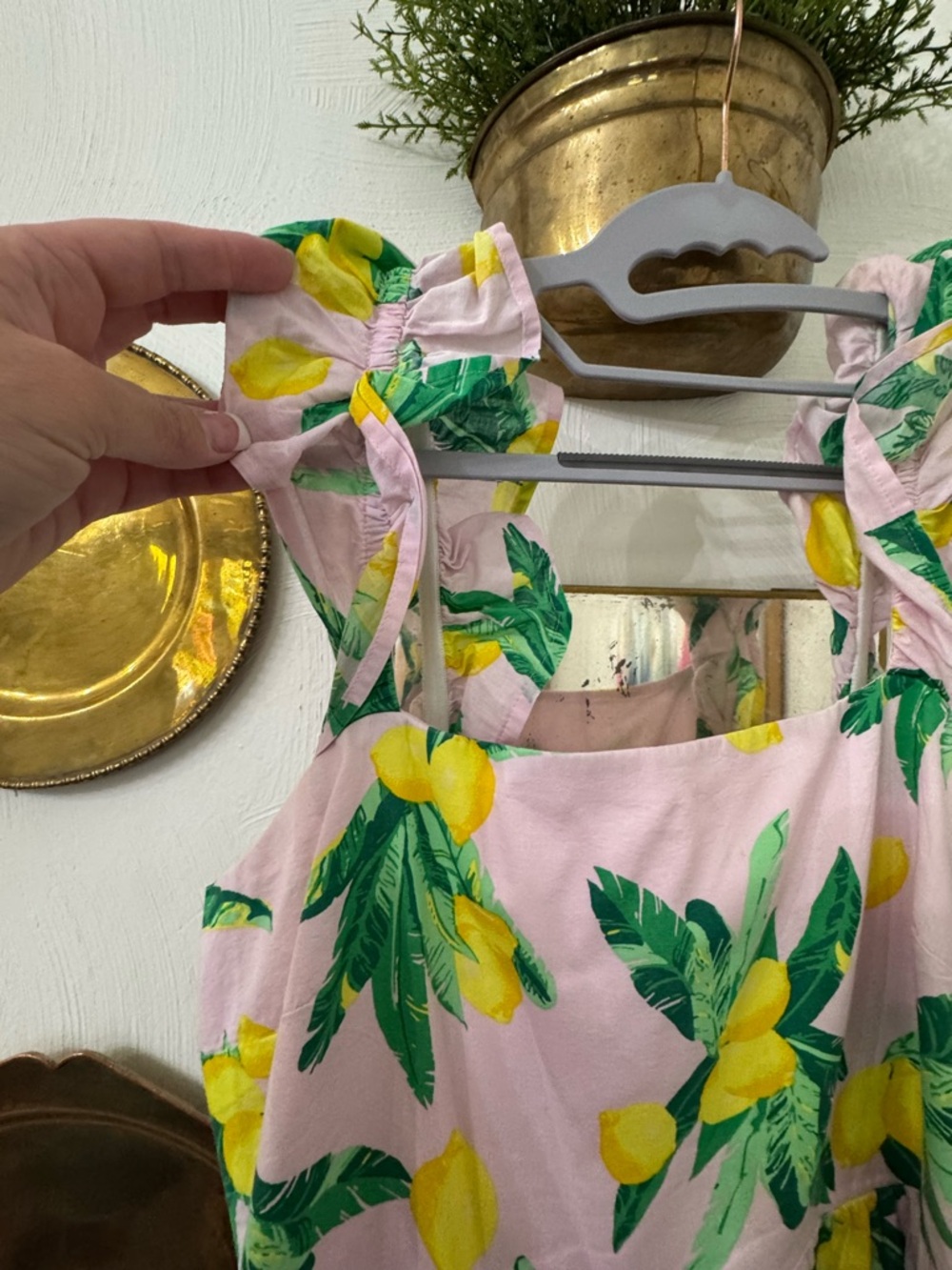 J. Crew Pink Lemon Print Dress - Picture 3 of 8